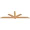 Ekena Millwork Kennewick Timber Gable Bracket, Western Red Cedar, 96"W x 32"H x 1 1/2"D x 5 1/2"F, 8/12 Pitch GBW096X32X0206KEN00SWR - alternate 4